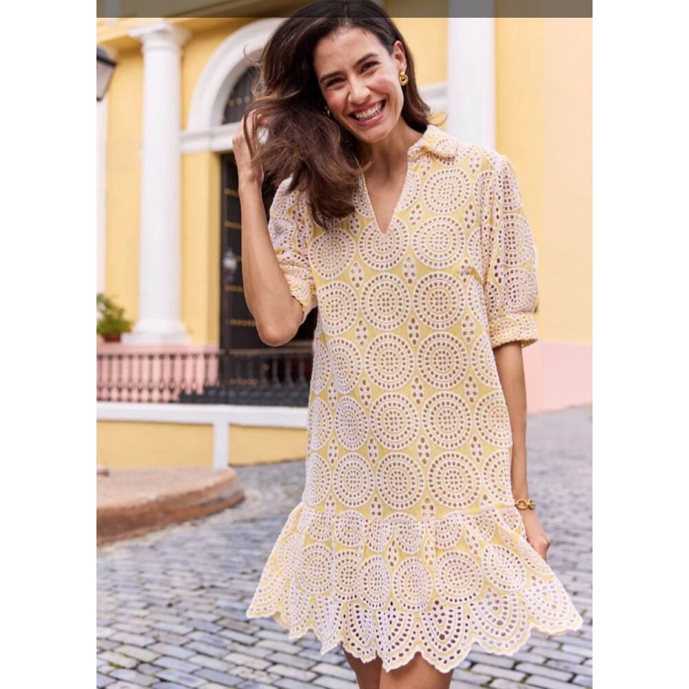 JUDE CONNALLY Tierney Dress Cotton Eyelet‎ NWOT SIZE SMALL